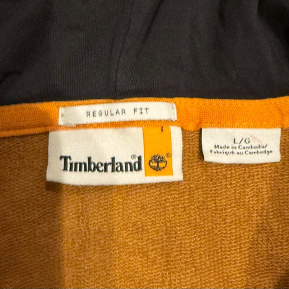 Timberland Men's Mustard Zip-Up Hoodie - Picture 4 of 6